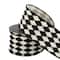 2.5" x 20ft. Black & White Rhombus Wired Ribbon by Celebrate It® Halloween